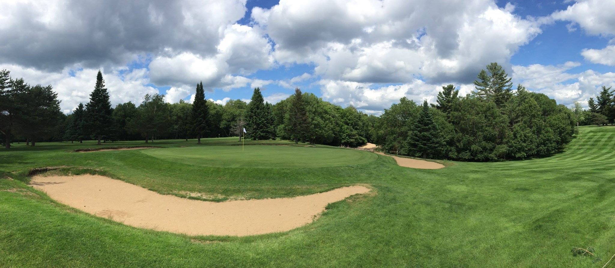 The historic 3rd hole at Saranac Inn Golf Club